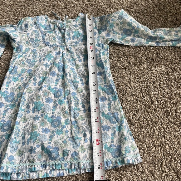 Toddler Baby Girls Papo d'Anjo Long Sleeve Dress Floral Prairie Cottage Size 3* - Picture 9 of 9